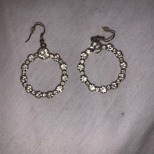 Circle Drop Earrings Formal Sparkle Boutique